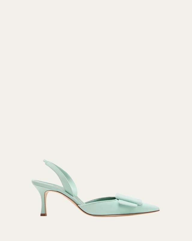 Maysli Suede Buckle Halter Pumps